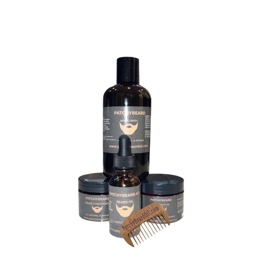 PatchyBeard Bundle 4 set with Comb
